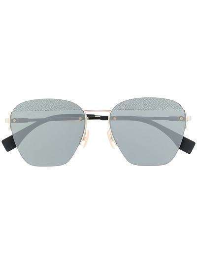 Fendi Eyewear солнцезащитные очки с монограммой на линзах