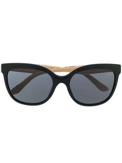 Burberry Eyewear солнцезащитные очки в массивной оправе