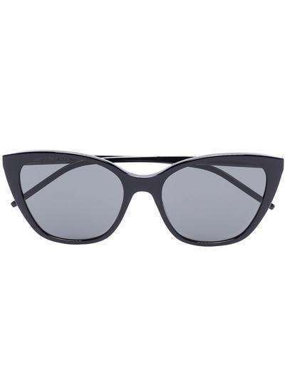 Saint Laurent Eyewear солнцезащитные очки SLM69 в оправе 'кошачий глаз'