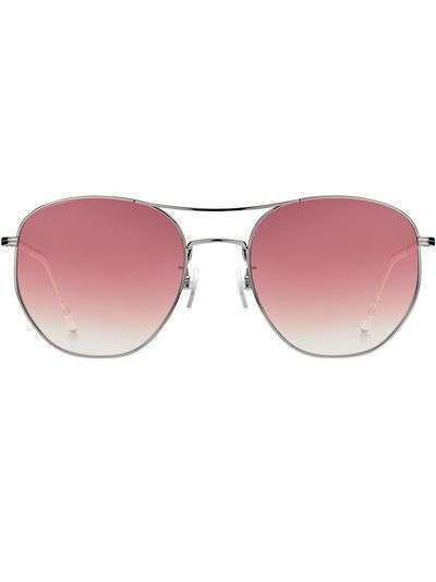 Tommy Hilfiger затемненные солнцезащитные очки-авиаторы