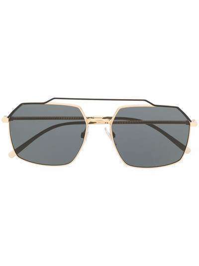 Dolce & Gabbana Eyewear солнцезащитные очки с гранеными дужками