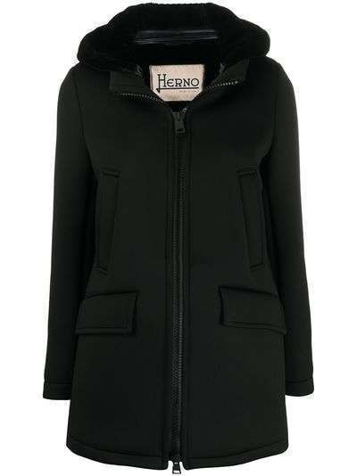 Herno пальто на молнии с капюшоном