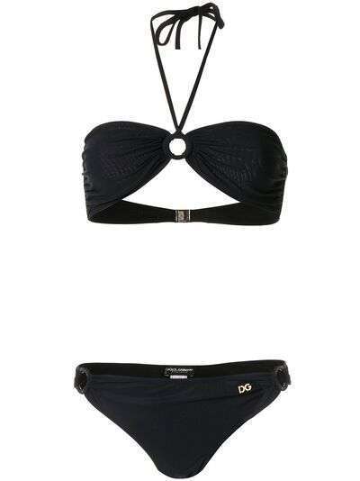 Dolce & Gabbana бикини с лифом-бандо и логотипом