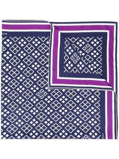Givenchy платок с геометричным принтом и логотипом 4G