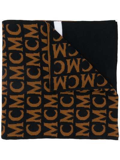 MCM трикотажный шарф с логотипом