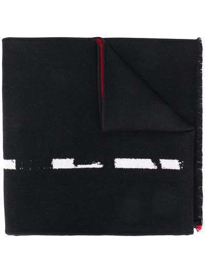 Alexander McQueen шарф вязки интарсия с логотипом