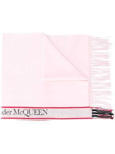 Alexander McQueen шарф с жаккардовым логотипом