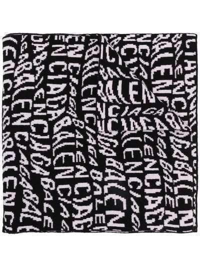 Balenciaga объемный шарф с логотипом