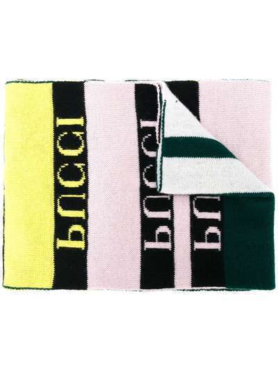 Emilio Pucci шарф в полоску с логотипом