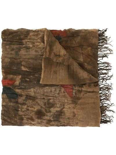 Uma Wang шарф с абстрактным принтом