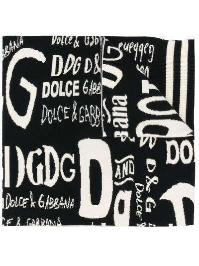 Dolce & Gabbana кашемировый шарф с логотипом