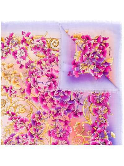 Versace платок с цветочным принтом