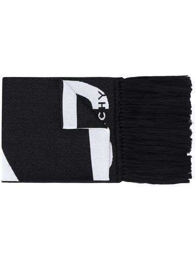 Givenchy шарф с жаккардовым логотипом
