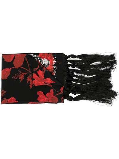 Alexander McQueen шарф с принтом