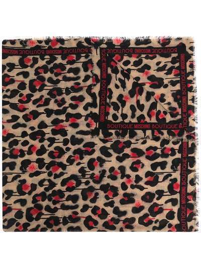 Moschino платок с леопардовым принтом