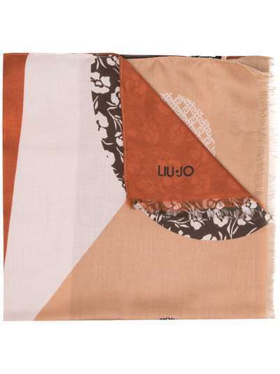 LIU JO шарф с абстрактным принтом и логотипом