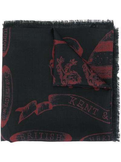 Kent & Curwen платок с графичным принтом