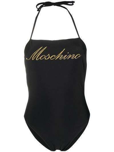 Moschino купальник с вышитым логотипом