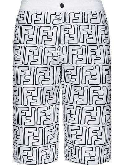 Fendi плавки-шорты с логотипом FF