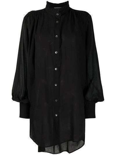 Ann Demeulemeester блузка с длинными рукавами и сборками на спине