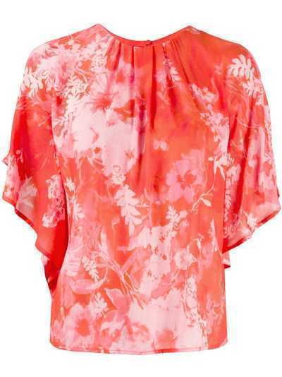 Pinko блузка с длинными рукавами и цветочным принтом