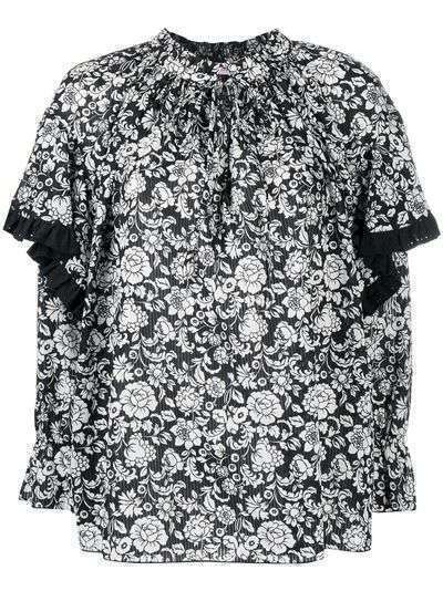 See by Chloé блузка с длинными рукавами и цветочным принтом