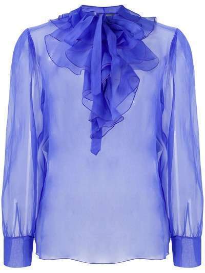 Alberta Ferretti блузка с оборками