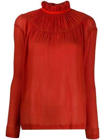 Victoria Victoria Beckham шифоновая блузка со сборками