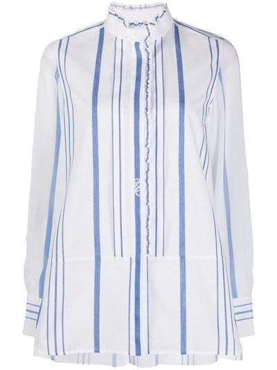 Chloé полосатая блузка с оборками