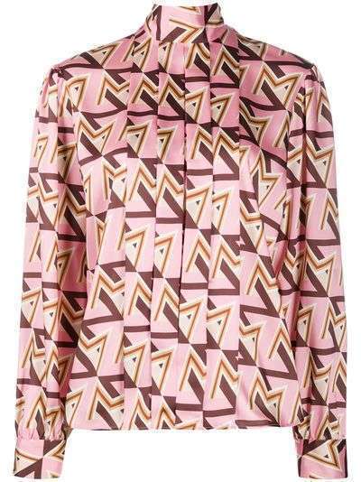 MSGM блузка с геометричным принтом
