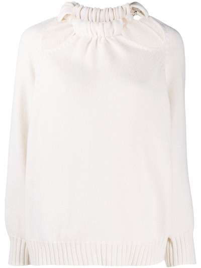 Jil Sander блузка с вырезами