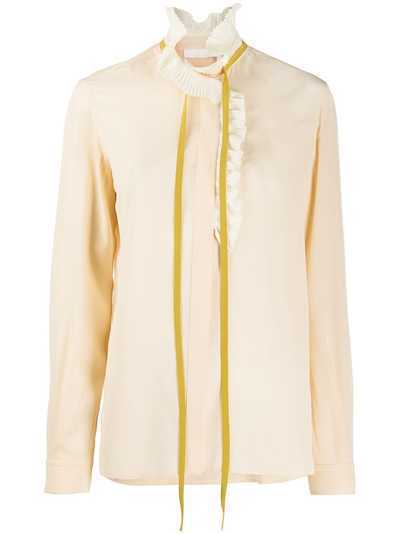 Chloé блузка с завязками и оборками