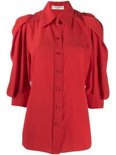 Givenchy блузка с присборенными рукавами