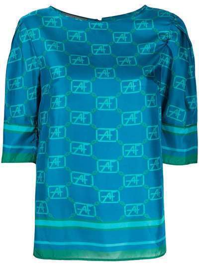 Alberta Ferretti блузка с логотипом