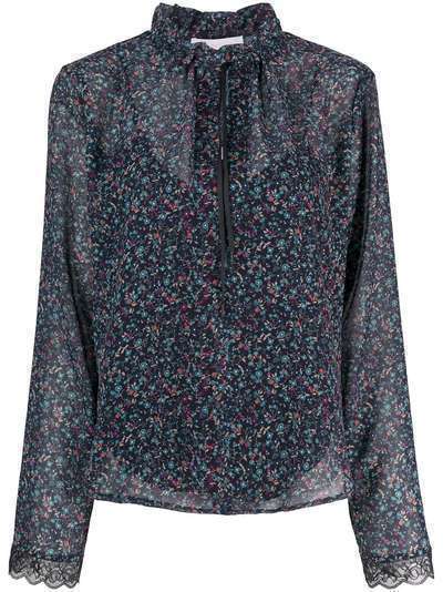 See by Chloé блузка из ткани жоржет с цветочным узором