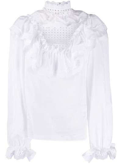 Dolce & Gabbana блузка с английской вышивкой