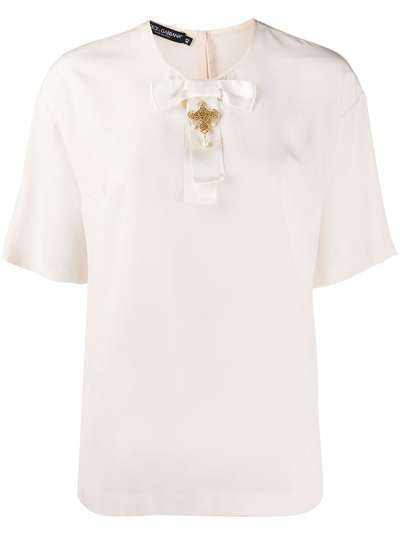 Dolce & Gabbana декорированная блузка