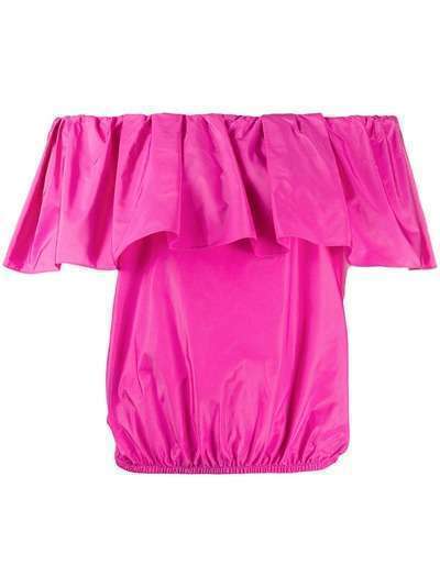 Pinko блузка с открытыми плечами и оборками