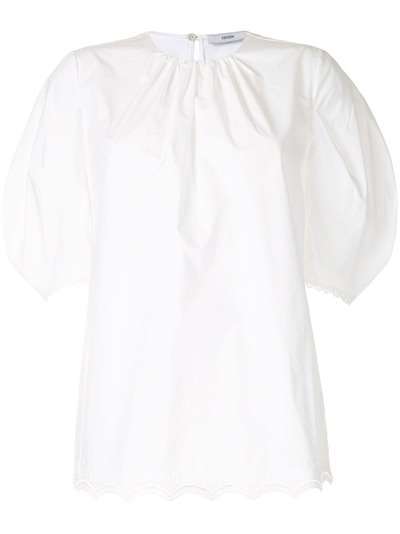 Erdem блузка с короткими рукавами и кружевом