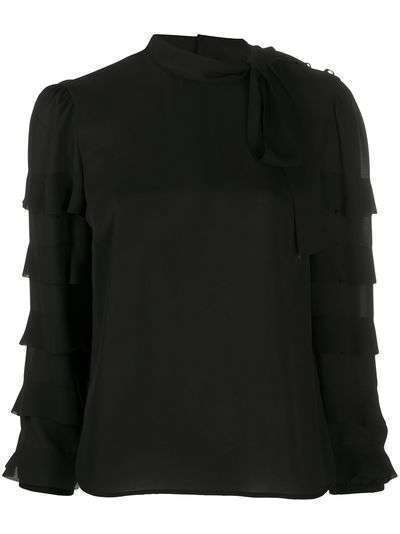 RedValentino блузка с длинными рукавами и оборками