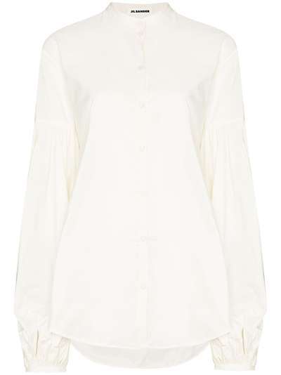Jil Sander блузка с объемными рукавами