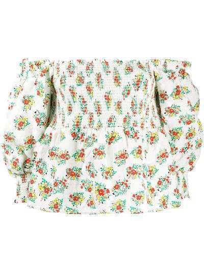 Rixo блузка с открытыми плечами и цветочным принтом