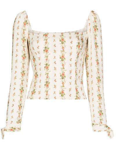 Reformation блузка Ariana с цветочным принтом