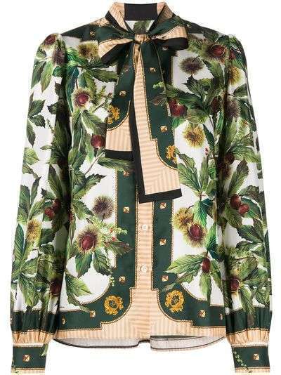 Dolce & Gabbana блузка с цветочным принтом