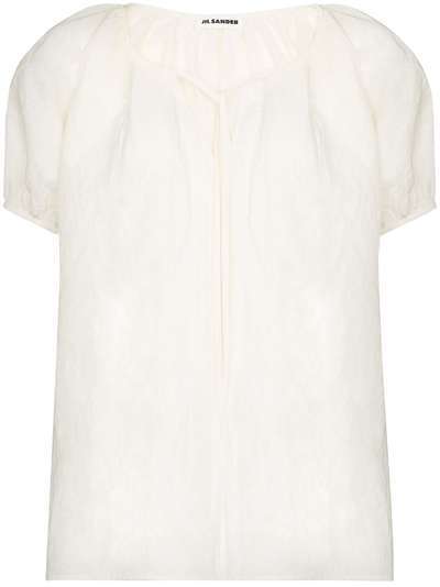 Jil Sander блузка Ninette с короткими рукавами
