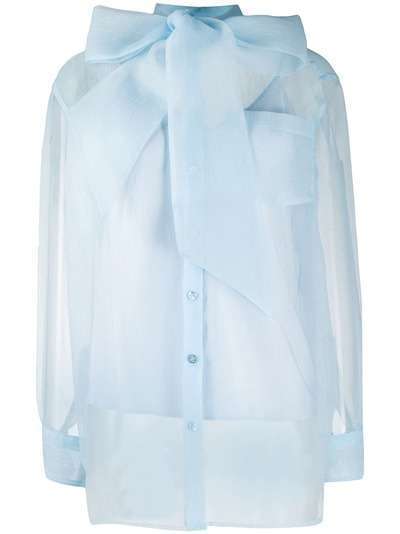 Tory Burch прозрачная блузка с бантом