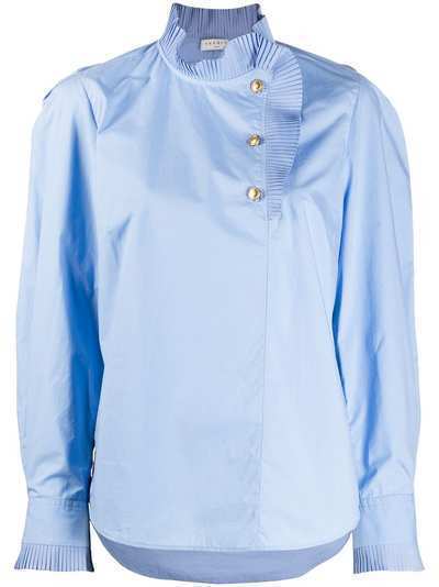 Sandro Paris блузка с плиссировкой
