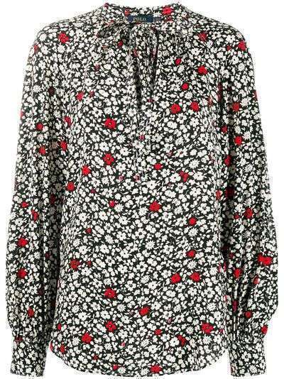 Polo Ralph Lauren блузка с завязками и цветочным принтом