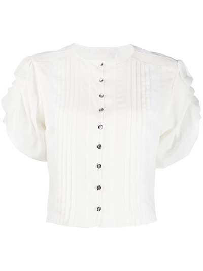 Chloé блузка с оборками и складками
