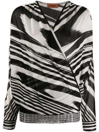 Missoni блузка с зебровым принтом